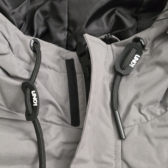 UN01 Gray Waterproof Anorak Jacket XXL | Technical Snow Rain Shell Hoodie - Picture 11 of 14